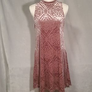 MUDD • Velvet Pattern Mid Length Dress